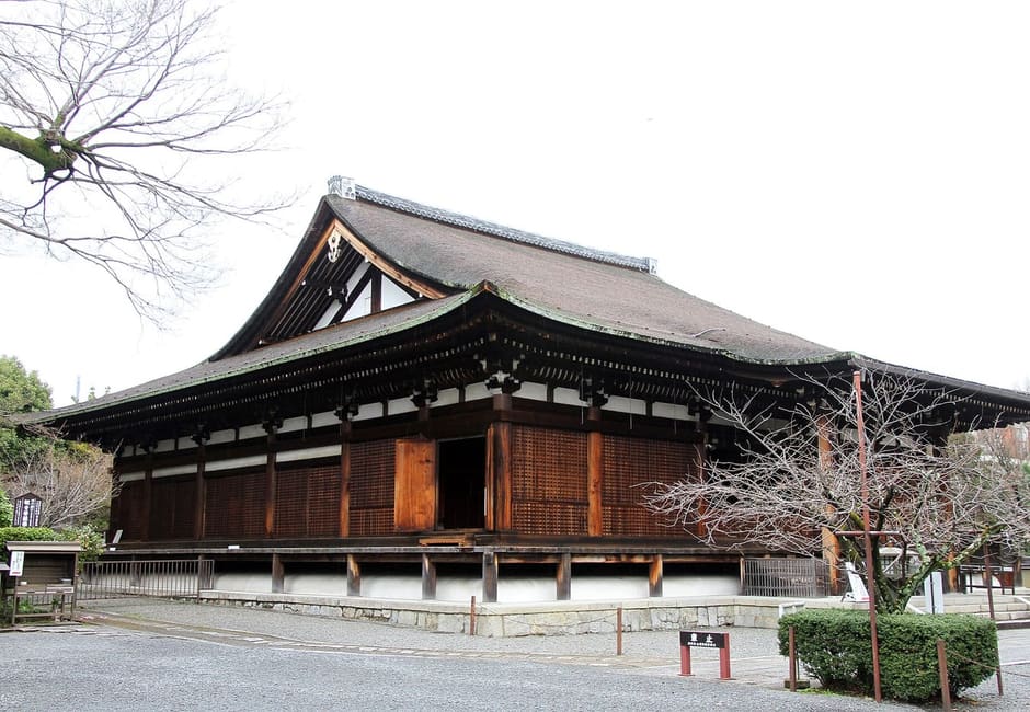 The 1227 main hall of Senbon Shakado, Daiho-on-ji temple, Kyoto